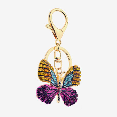 Bijoux Bar Gold Tone Butterfly Bag Charm