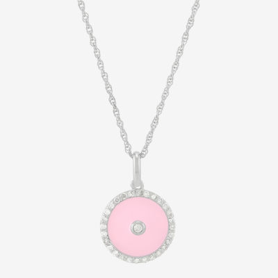 Limited Quantities! Womens 1/5 CT. Natural White Diamond Sterling Silver Round 18 Inch Pendant Necklace