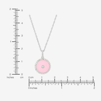 Limited Quantities! Womens 1/5 CT. Natural White Diamond Sterling Silver Round 18 Inch Pendant Necklace