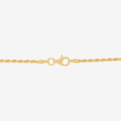 Mens Cubic Zirconia 14K Gold Over Silver Pendant Necklace