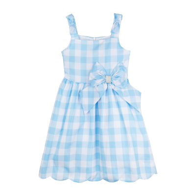 Rare Editions Big Kid Girls Sleeveless Fit Flare Dress, Color