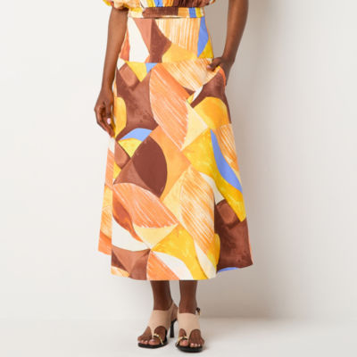 Worthington Womens Long Full Skirt