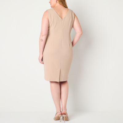 Maya Brooke Womens Plus Jacket Dress