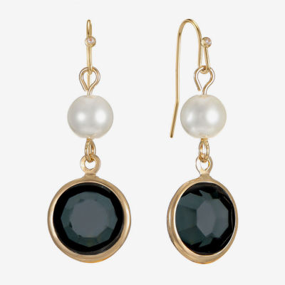 Liz Claiborne Womens Round Drop Earrings