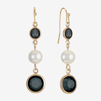 Liz Claiborne Womens Round Drop Earrings