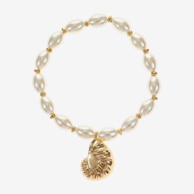 Liz Claiborne Shell Womens Stretch Bracelet