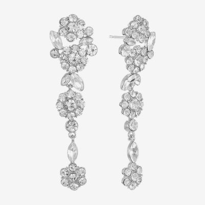 Monet Jewelry Womens Glass Round Hypoallergenic Drop Earrings