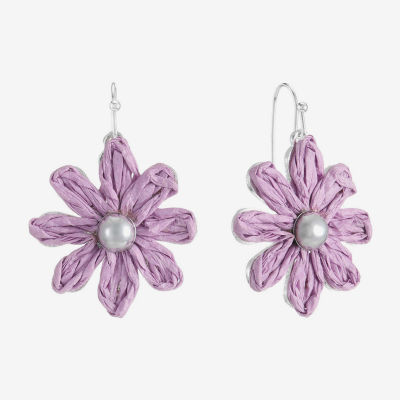 Liz Claiborne 20mm Flower Stud Earrings
