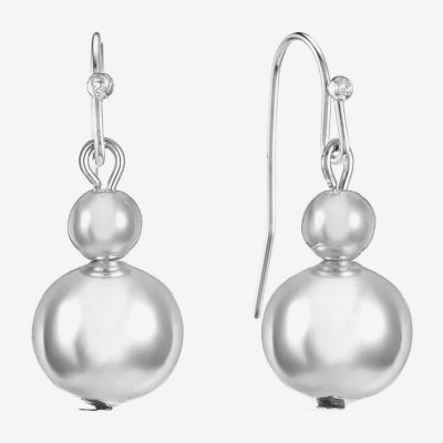 Liz Claiborne Womens Round Drop Earrings
