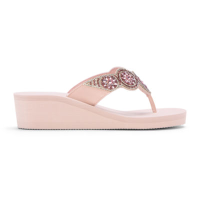 Mixit Womens 5 Disc Wedge Wedge Sandals