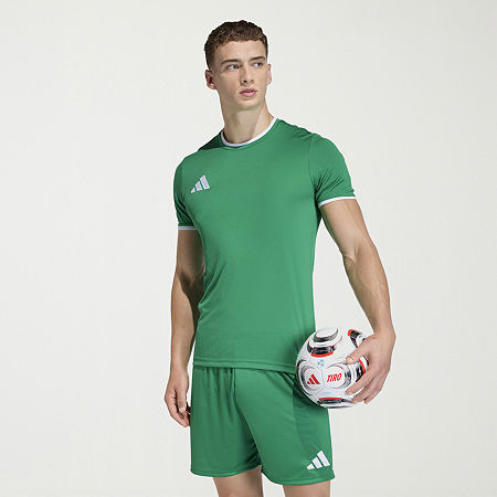 adidas Mens Crew Neck Short Sleeve Active T-Shirt, Large, Green