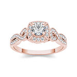 1/2 CT. T.W. Diamond 14K Rose Gold Engagement Ring 