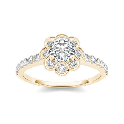 1 1/4 CT. T.W. Diamond 14K Yellow Gold Engagement Ring