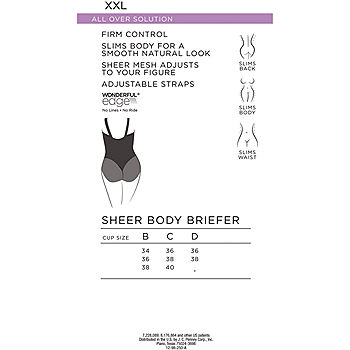 Ambrielle Sheer Wonderful Edge® Body Shaper 129-2003