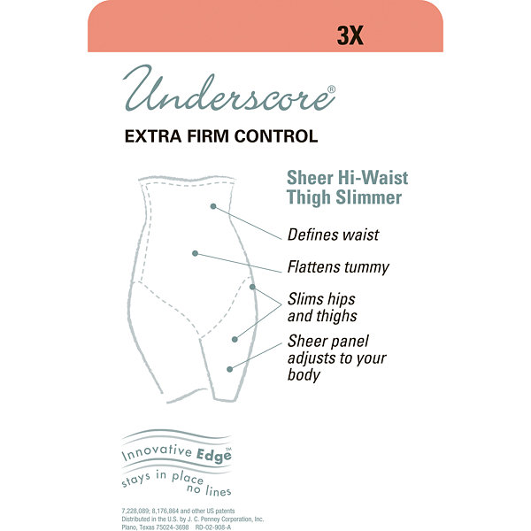 Underscore Innovative Edge® Sheer High-Waist Thigh Slimmers - 129-3535