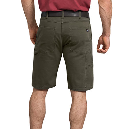 Dickies 11 Tough Max Duck Carpenter Shorts, 34, Green