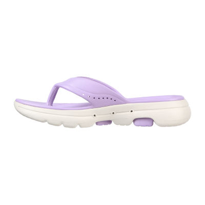 skechers purple flip flops