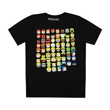 Little & Big Boys Crew Neck Roblox Short Sleeve Graphic T-Shirt, Color:  Black - JCPenney