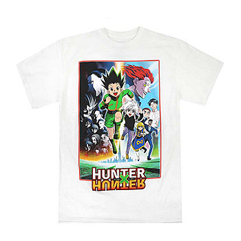 Hunter X Hunter Crew Neck Short Classic Fit Anime Graphic T- Shirt, Color: White - JCPenney