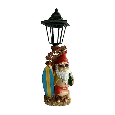 16 Solar Beach Gnome, One Size, Brown