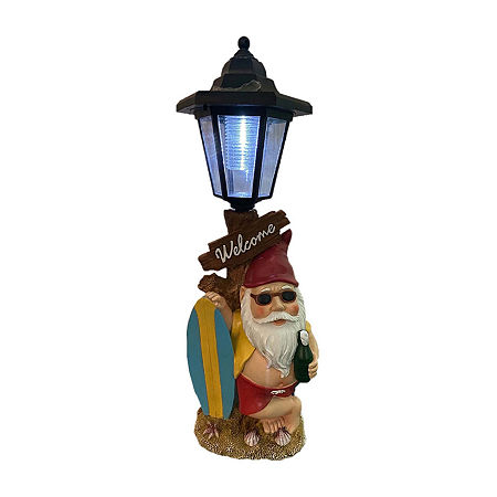 16 Solar Beach Gnome, One Size, Brown