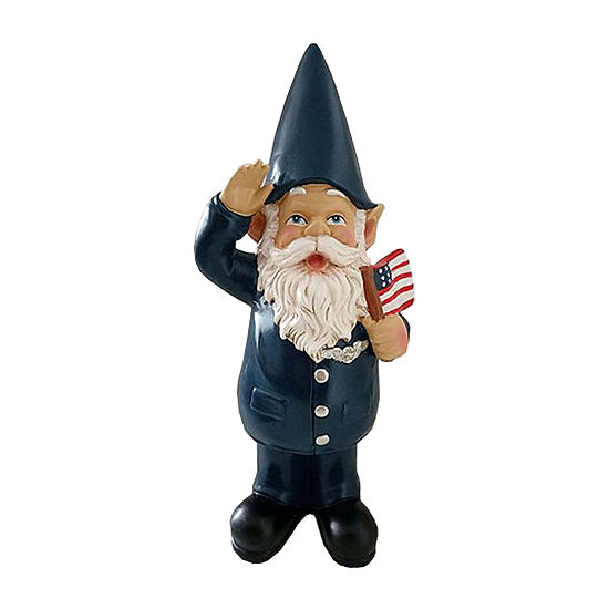 12" Outdoor Resin Air Force Gnome