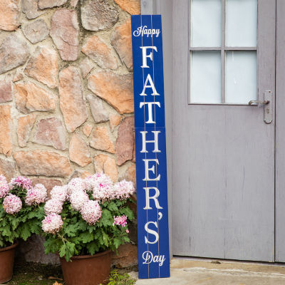 Glitzhome 60"H Wooden Fathers Day Porch Sign Porch Sign