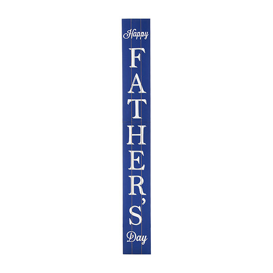 Glitzhome 60"H Wooden Fathers Day Porch Sign Holiday Yard Art