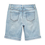 Thereabouts Little & Big Girls Adaptive Stretch Fabric Denim Short