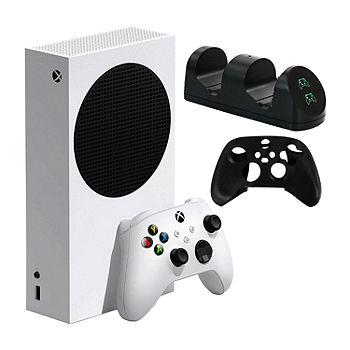 helemaal koepel Buurt Xbox Series S 512 GB All-Digital Console with Dual Charger and Silicone  Sleeve 975117224M, Color: White - JCPenney