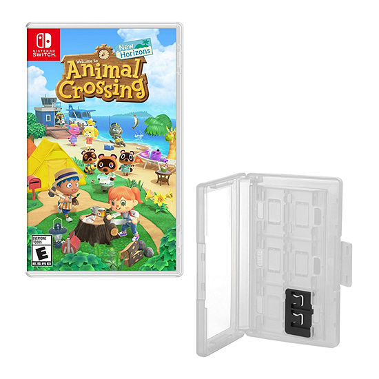 Hard Shell 12 Game Caddy, Animal Crossing New Horizon for Nintendo Switch