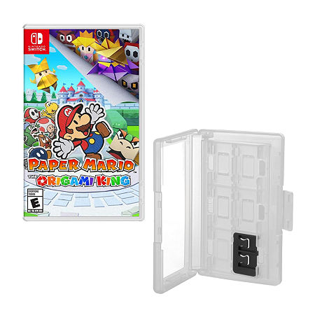 Paper Mario For Nintendo Switch With Game Caddy, One Size, White