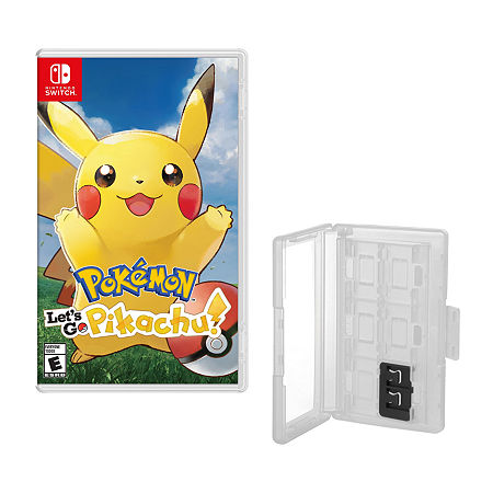 Pokemon Let's Go Pikachu Game And Caddy, One Size, White