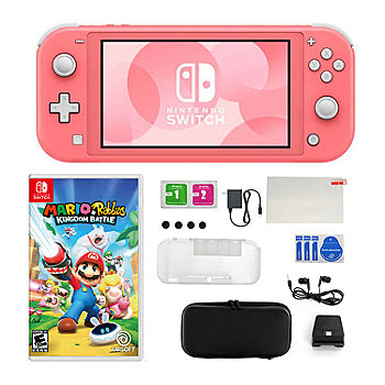 Nintendo Switch Lite with Mario Rabbids and Accessories Kit 975115602M,  Color: Coral - JCPenney