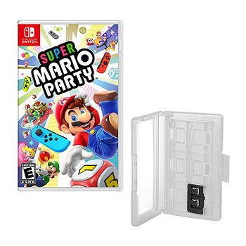 Super Mario Party Game and Game Caddy 975110510M, Color: White - JCPenney