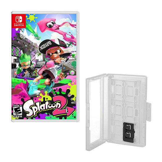 Splatoon for Nintendo Switch With Hard Shell 12 Game Caddy
