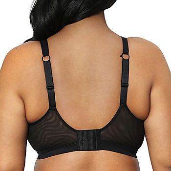 Curvy Couture Smooth Seamless Comfort Wire-Free Bra in Black Hue