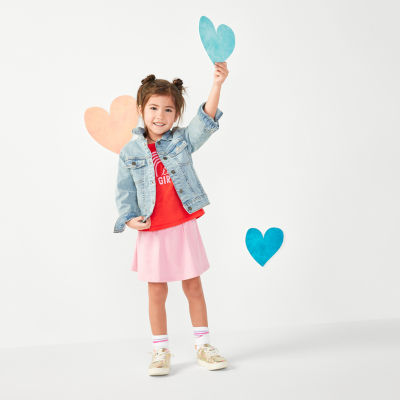 Okie Dokie Toddler Unisex Denim Lightweight Puffer Jacket