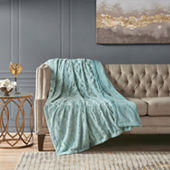 Embossed Faux-Fur Throw-JCPenney