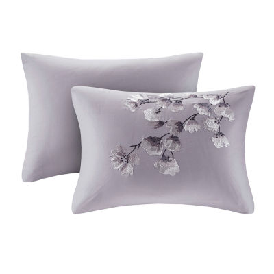 N Natori Sakura Blossom 3PC Cotton Sateen Printed Comforter Set