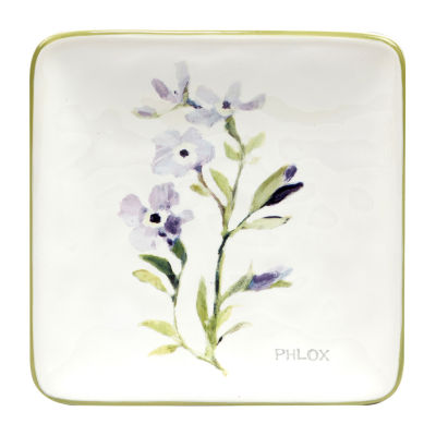 Certified International Fresh Herbs 4-pc. Earthenware Appetizer Plate