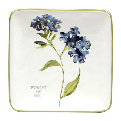 Certified International Fresh Herbs 4-pc. Earthenware Appetizer Plate