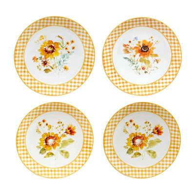 Certified International Sunflower Forever 4pc. Earthenware Dinner