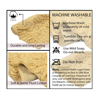 Home Weavers Inc Bellflower 5-pc. Quick Dry Bath Rug Set