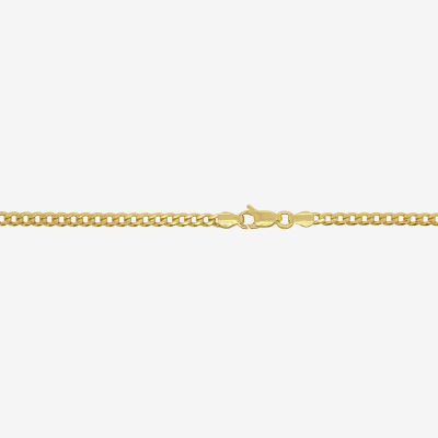 Unisex Adult 14K Gold 18 Inch Curb Chain Necklace