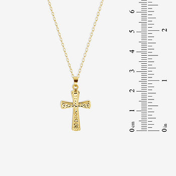14K Yellow Gold Reversible Cross Charm - JCPenney