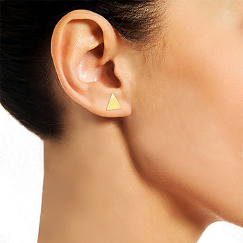 14K Gold 1/2 Inch Triangle Stud Earrings - JCPenney