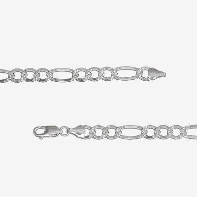 Made in Italy Mens Sterling Silver 24 Inch Link Necklace