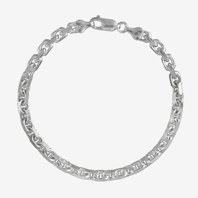 Made in Italy Unisex Adult Sterling Silver 8 1/2 Inch Solid Cable Chain Bracelet