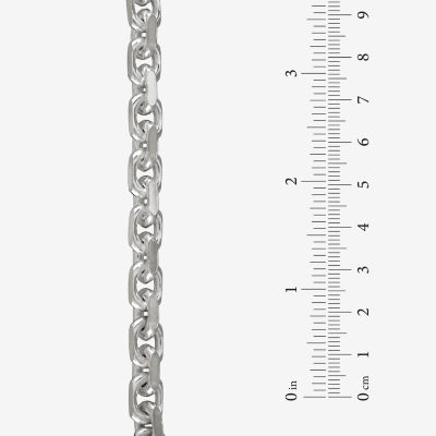 Made in Italy Unisex Adult Sterling Silver 9 Inch Solid Cable Chain Bracelet